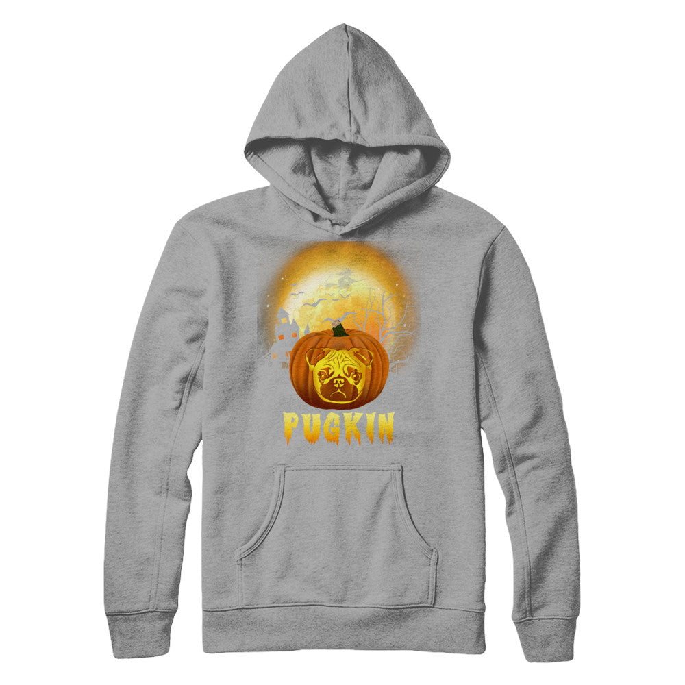 Halloween Pugkin Funny Pumpkin Pug T-Shirt & Hoodie | Teecentury.com