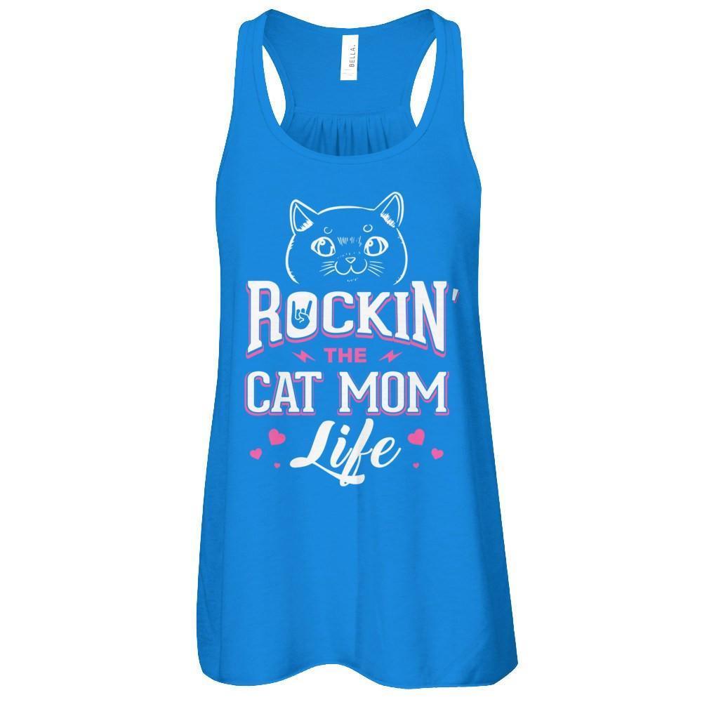 Rocking The Cat Mom Life T-Shirt & Tank Top | Teecentury.com