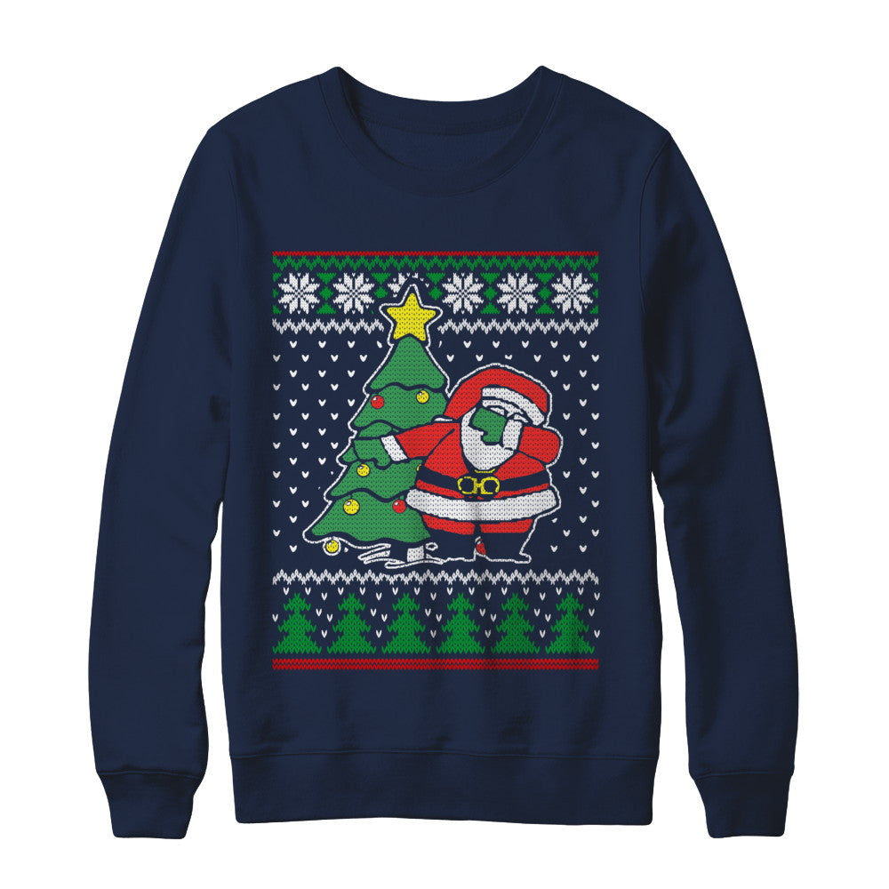 Dabbing Santa Ugly Sweater Christmas T-Shirt & Sweatshirt | Teecentury.com