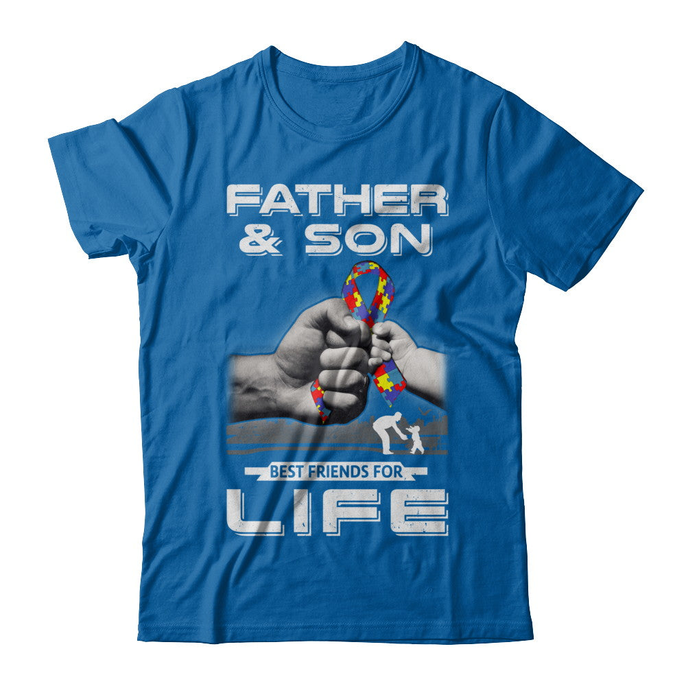 Autism Awareness Father And Son Best Friends For Life T-Shirt & Hoodie | Teecentury.com
