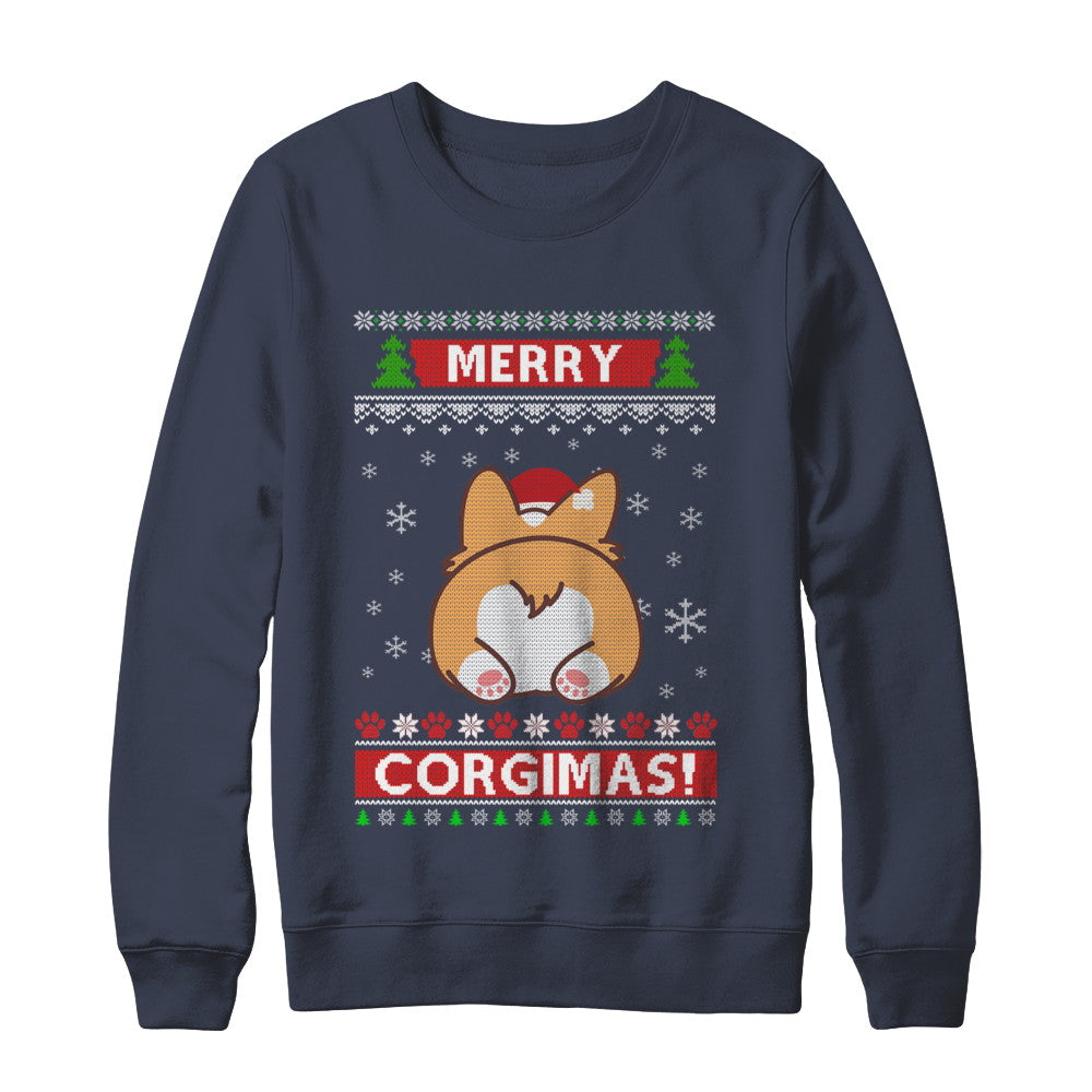 Corgi christmas sweater best sale