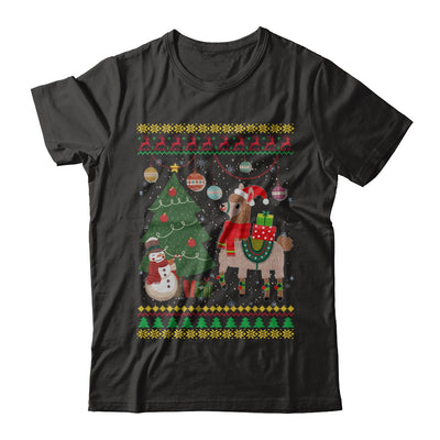 Funny Llama Christmas Cute Family Ugly Sweater T-Shirt & Sweatshirt | Teecentury.com