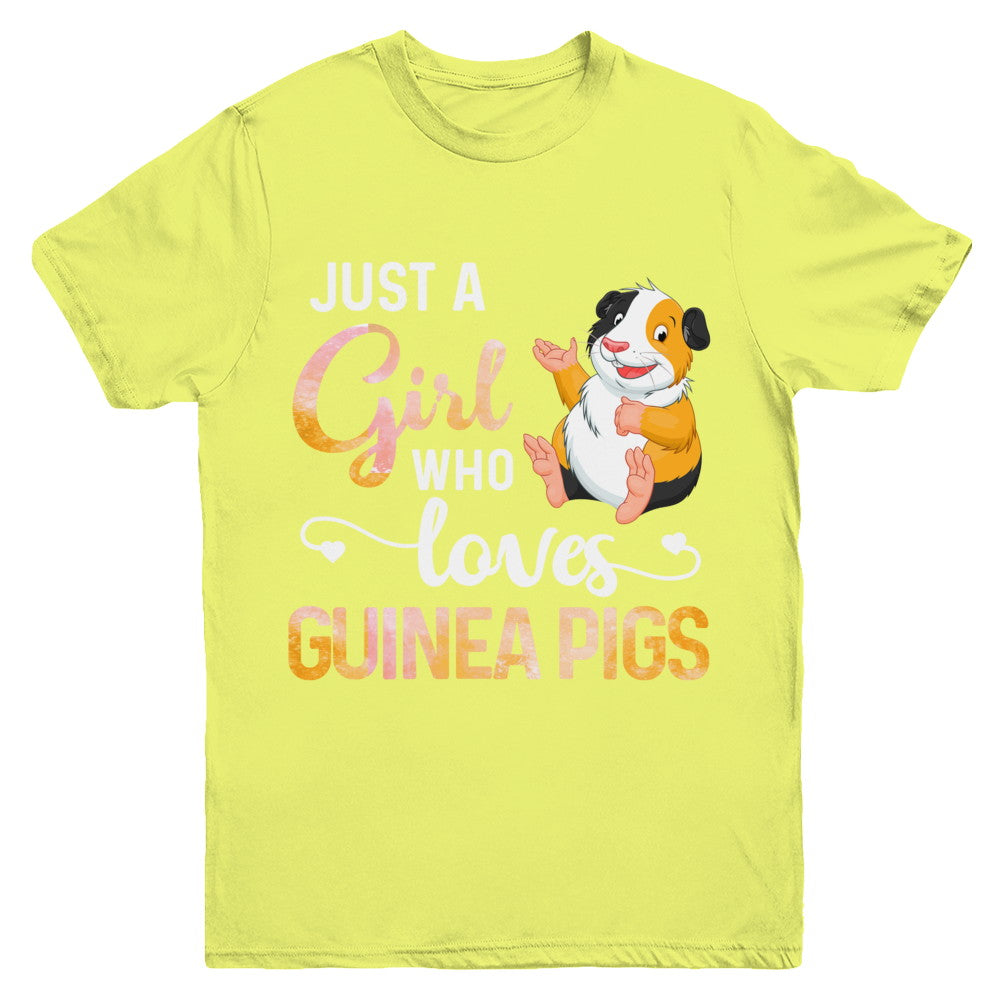 Just A Woman Who Loves Guinea Pigs Youth Youth Shirt | Teecentury.com
