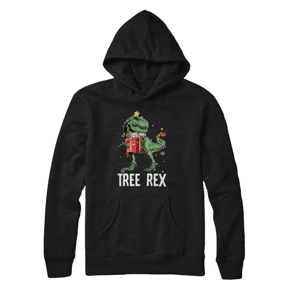 Christmas Tree For Kids Boys T Rex Dinosaur Xmas Gifts T-Shirt & Sweatshirt | Teecentury.com