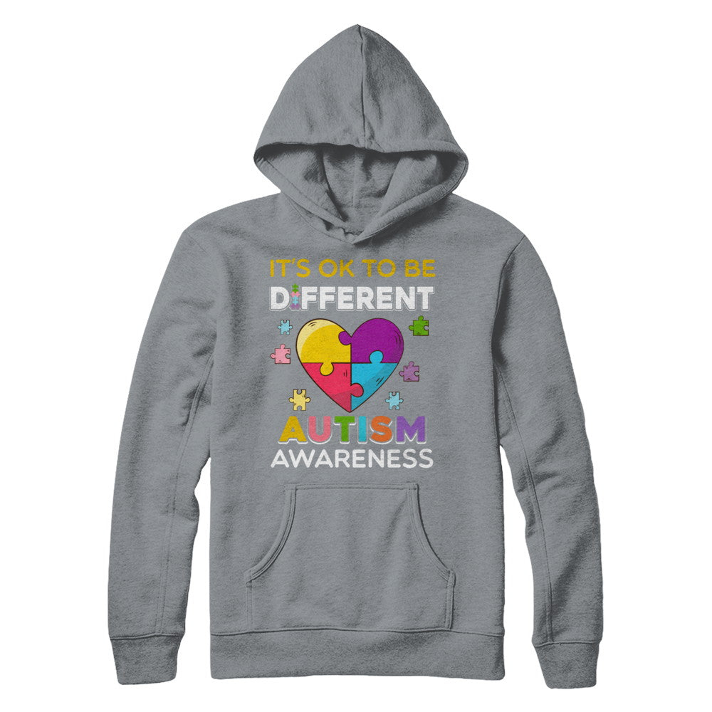 It's Ok To Be Different Autism Awareness Gift 2018 T-Shirt & Hoodie | Teecentury.com