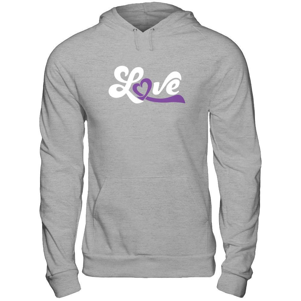 Love Purple Awareness Ribbon T-Shirt & Hoodie | Teecentury.com