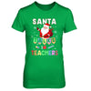 Santa Talks To Teacher Christmas Pajamas Gift T-Shirt & Sweatshirt | Teecentury.com