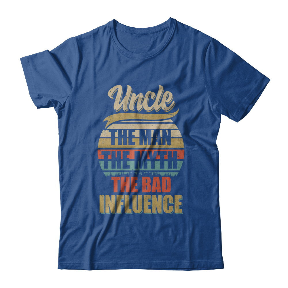 Vintage Uncle The Man The Myth The Bad Influence T-Shirt & Hoodie | Teecentury.com