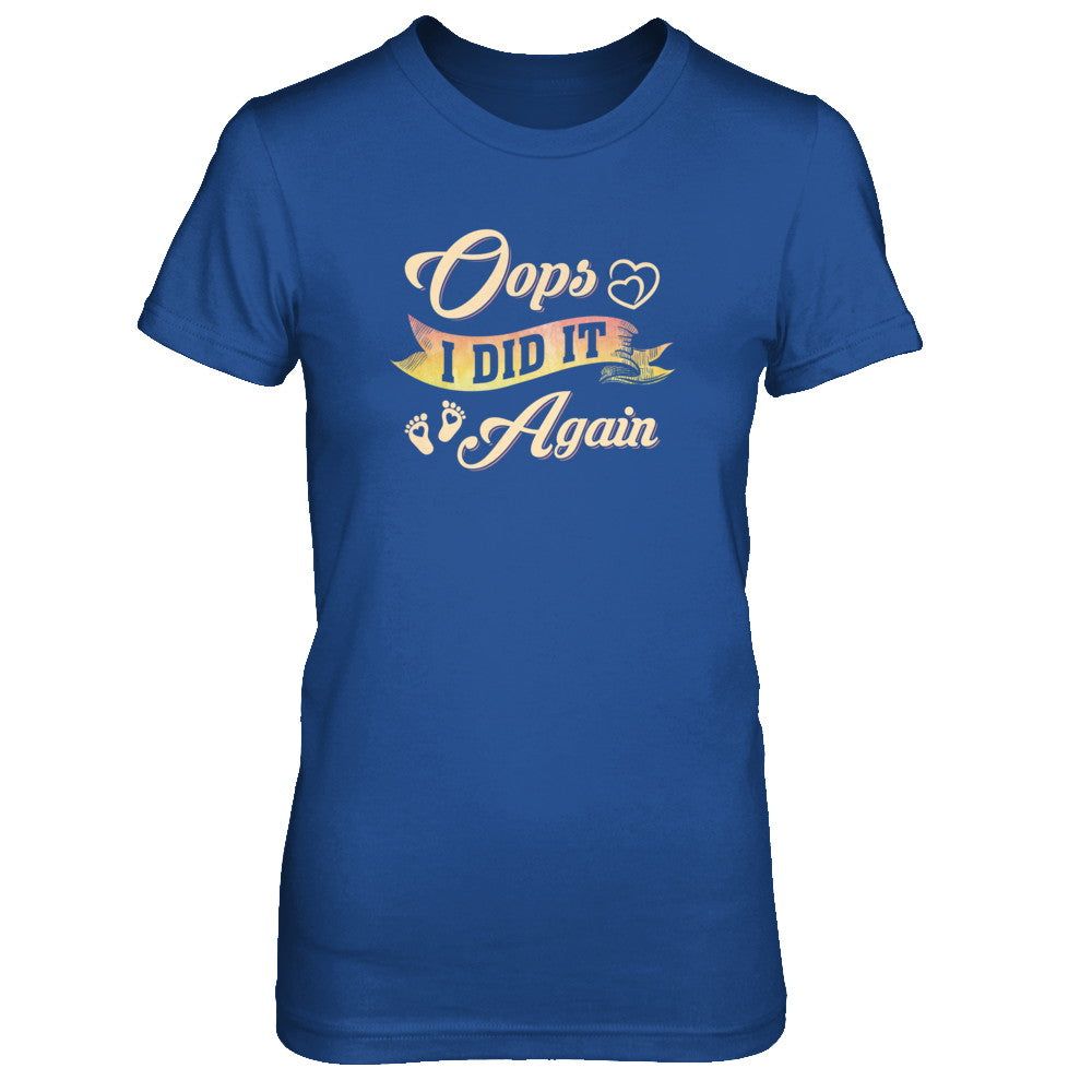 Oops I Did It Again Baby Feet Heart Pregnancy Bump T-Shirt & Tank Top | Teecentury.com