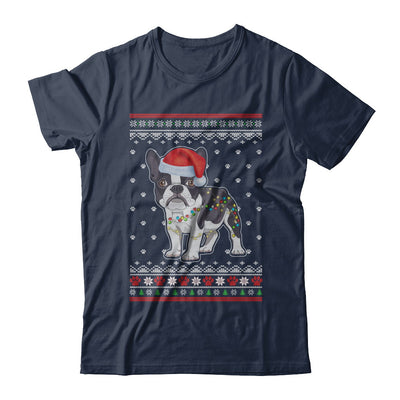 Bulldog Christmas Ugly Sweater Lights Dog Xmas Gift T-Shirt & Sweatshirt | Teecentury.com