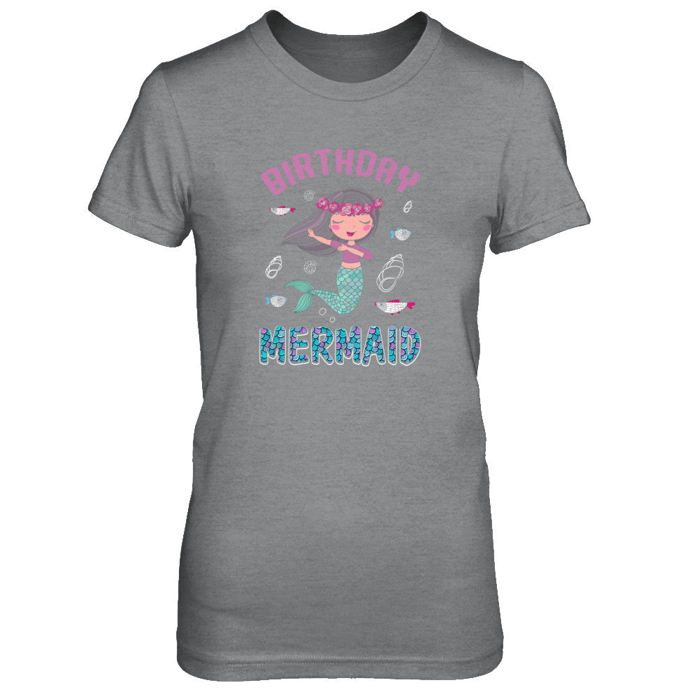 Birthday Mermaid Party Dabbing T-Shirt & Tank Top | Teecentury.com