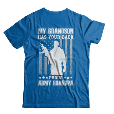 My Grandson Has Your Back Proud Proud Army Grandpa T-Shirt & Hoodie | Teecentury.com