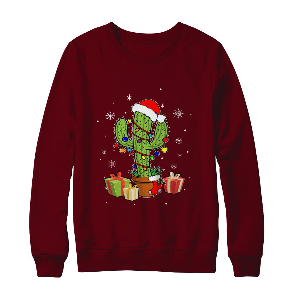 Merry Christmas Succulent Plants Christmas Cactus T-Shirt & Sweatshirt | Teecentury.com