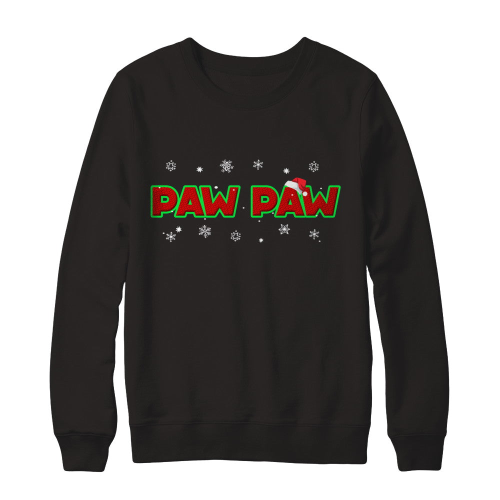 Paw Paw Christmas Santa Ugly Sweater Gift T-Shirt & Sweatshirt | Teecentury.com