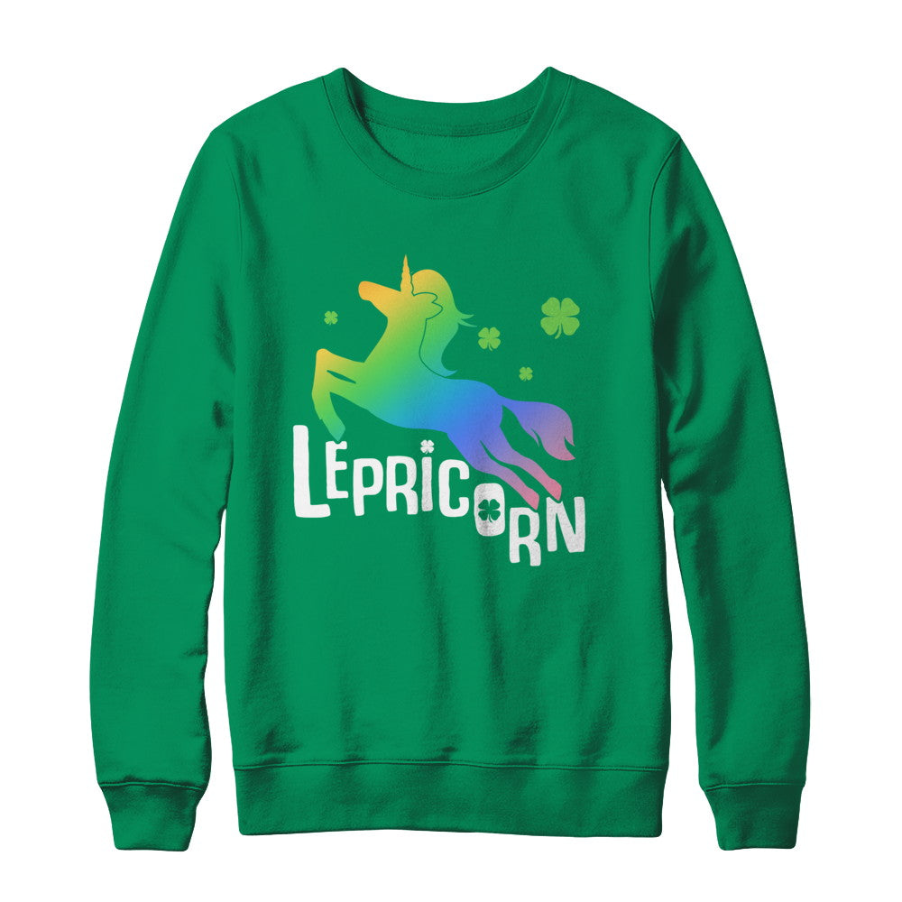 Lepricorn Funny St. Patrick's Day Unicorn Leprechaun T-Shirt & Hoodie | Teecentury.com