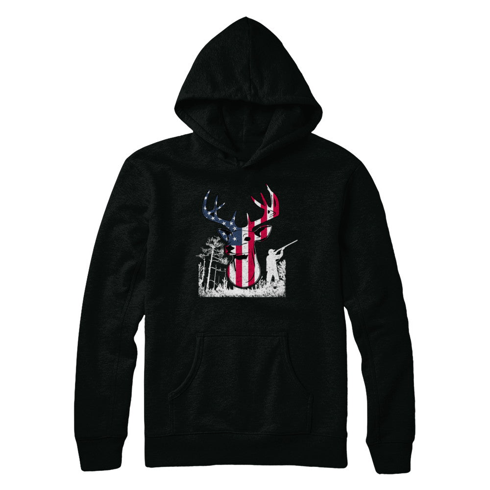 American Flag Hunting Dear Vintage 4Th July Gifts T-Shirt & Hoodie | Teecentury.com