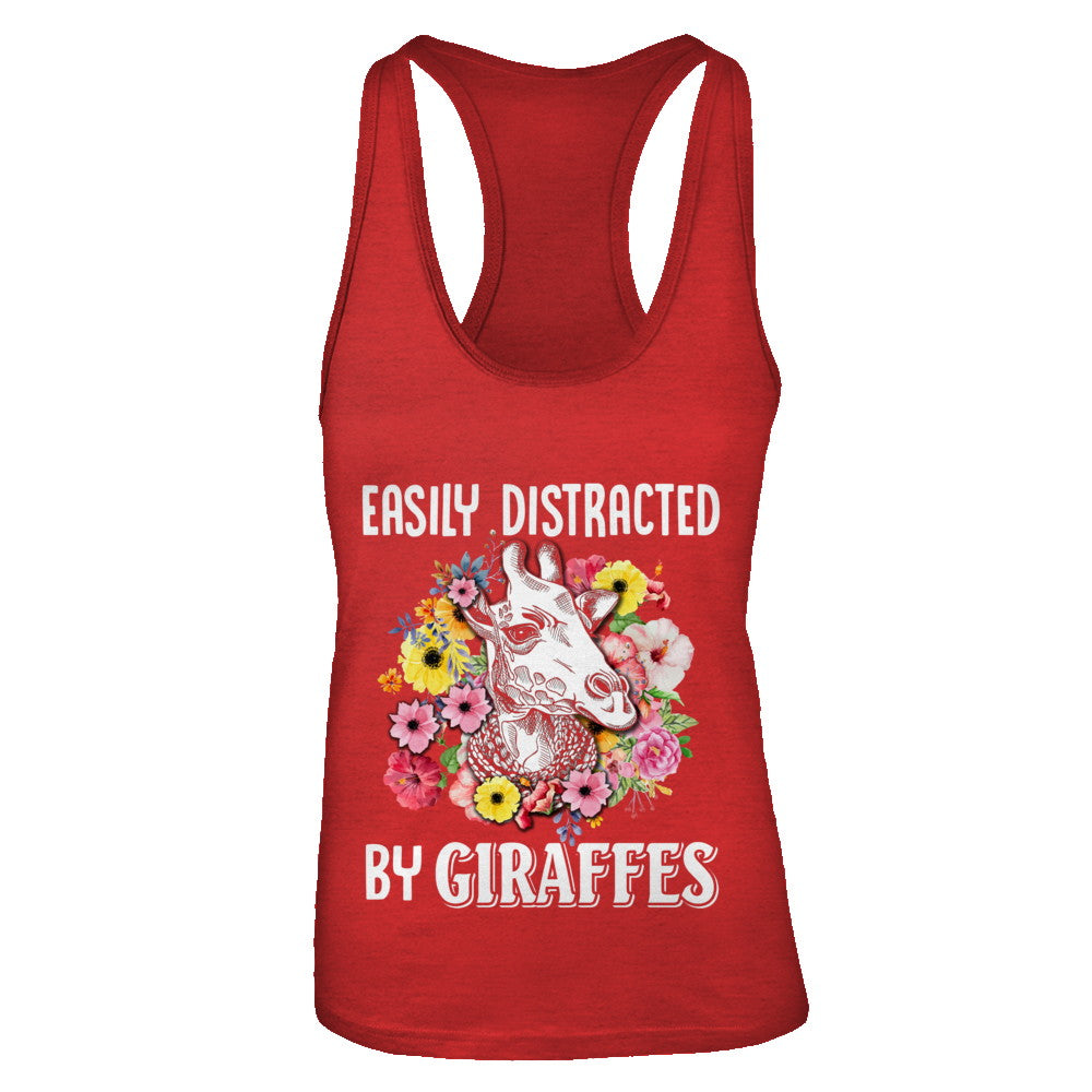 Easily Distracted By Giraffes T-Shirt & Tank Top | Teecentury.com
