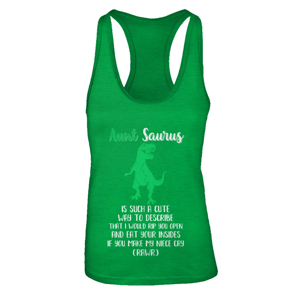Aunt Saurus Is Such A Cute Way To Describe Aunt Niece T-Shirt & Tank Top | Teecentury.com