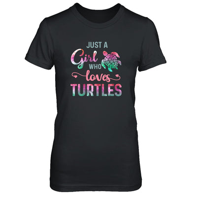 Just A Girl Who Loves Turtles Turtle Lover T-Shirt & Tank Top | Teecentury.com