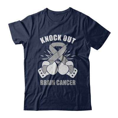 Boxing Knock Out Brain Cancer Awareness Support T-Shirt & Hoodie | Teecentury.com