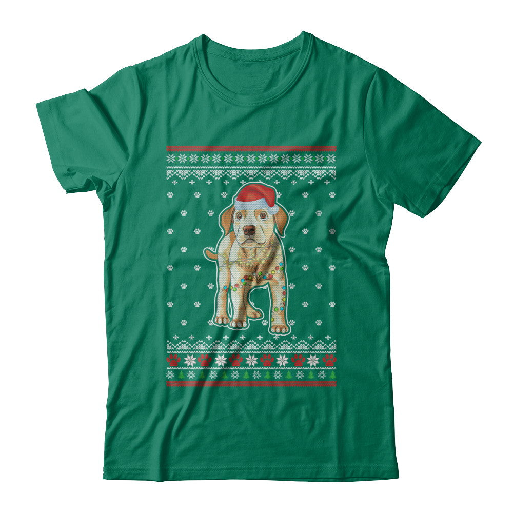 Labrador Christmas Ugly Sweater Lights Dog Xmas Gift T-Shirt & Sweatshirt | Teecentury.com