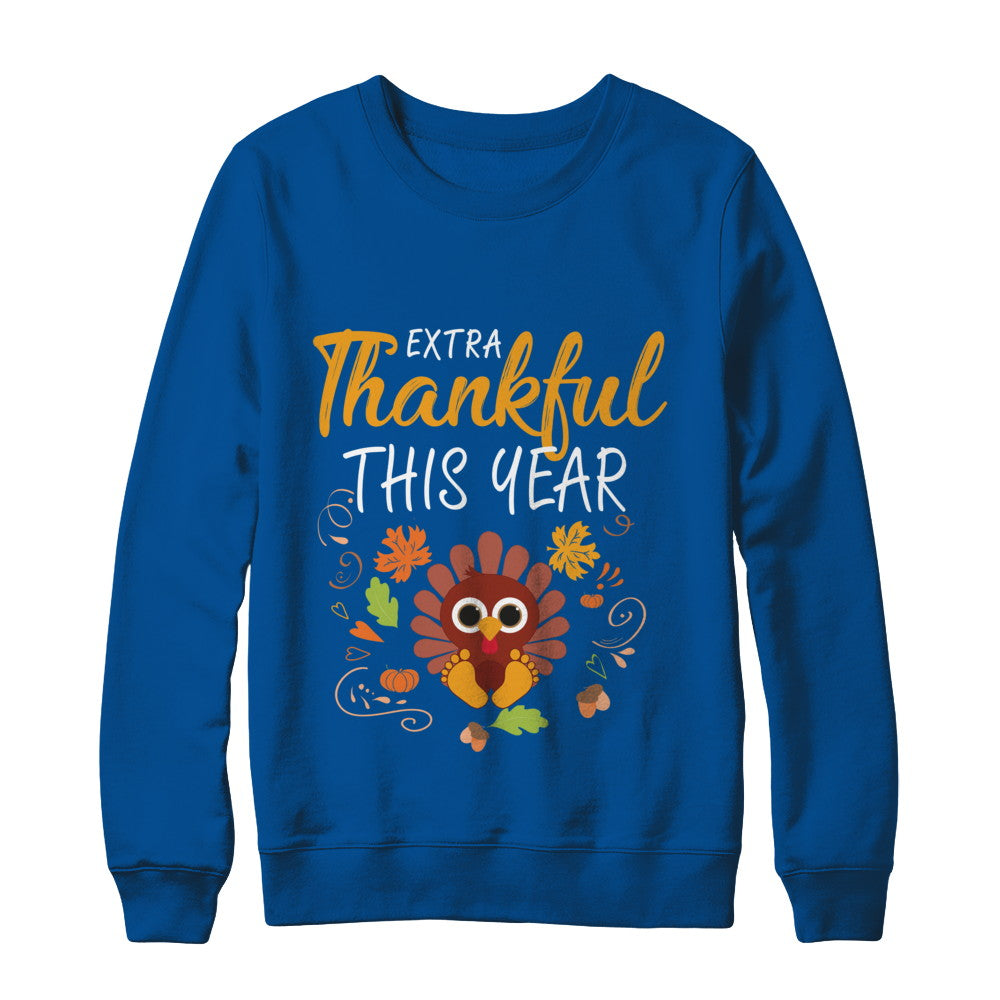 Thankful Pregnancy Mom Turkey Thanksgiving T-Shirt & Sweatshirt | Teecentury.com