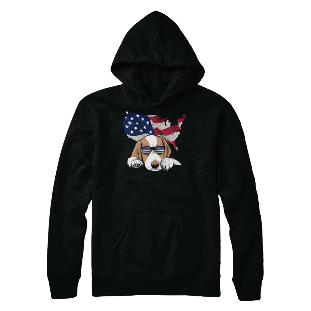Funny Patriot Beagle Dog 4Th Of July American Flag T-Shirt & Hoodie | Teecentury.com