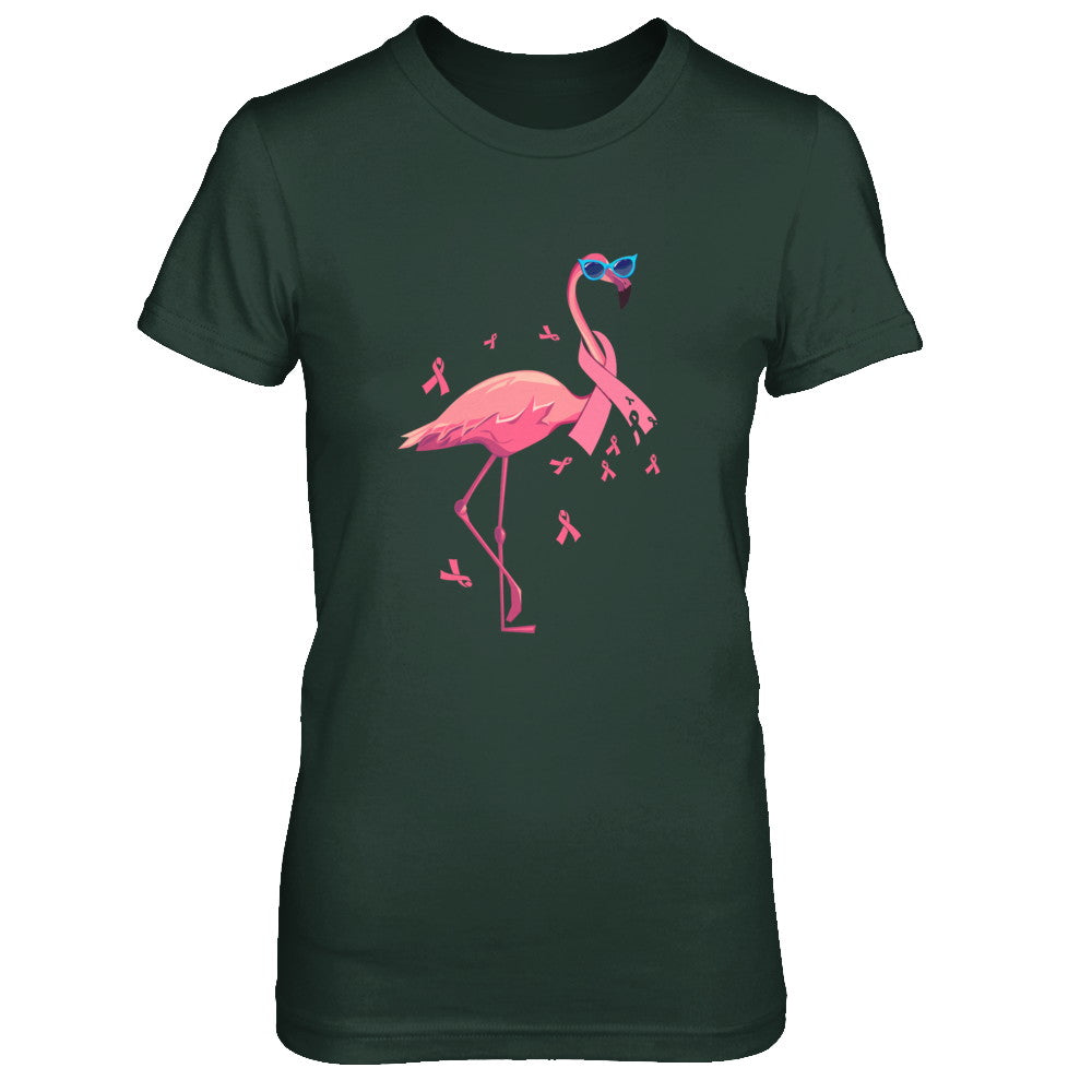 Flamingo Pink Ribbon Breast Cancer Awareness Gift T-Shirt & Hoodie | Teecentury.com