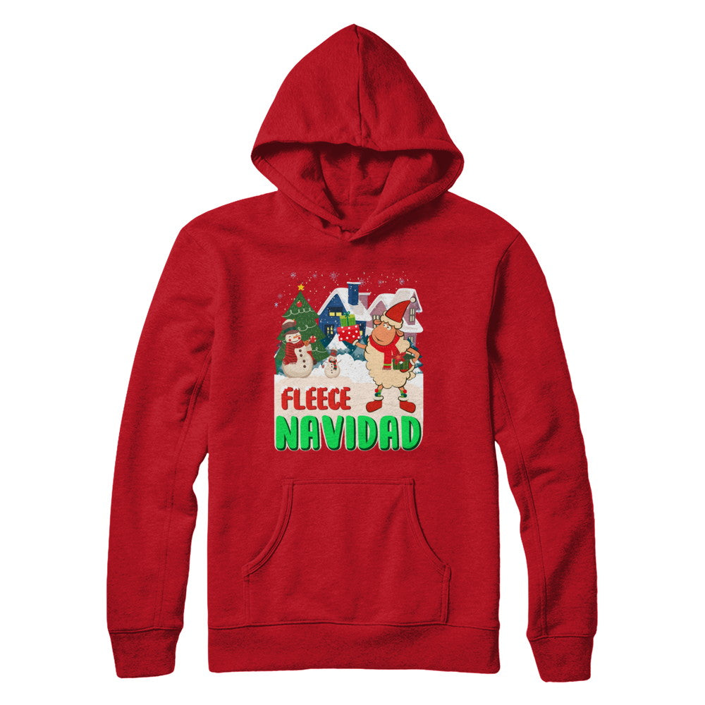 Fleece Navidad Sheep Lamb Christmas Gifts Spanish T-Shirt & Sweatshirt | Teecentury.com