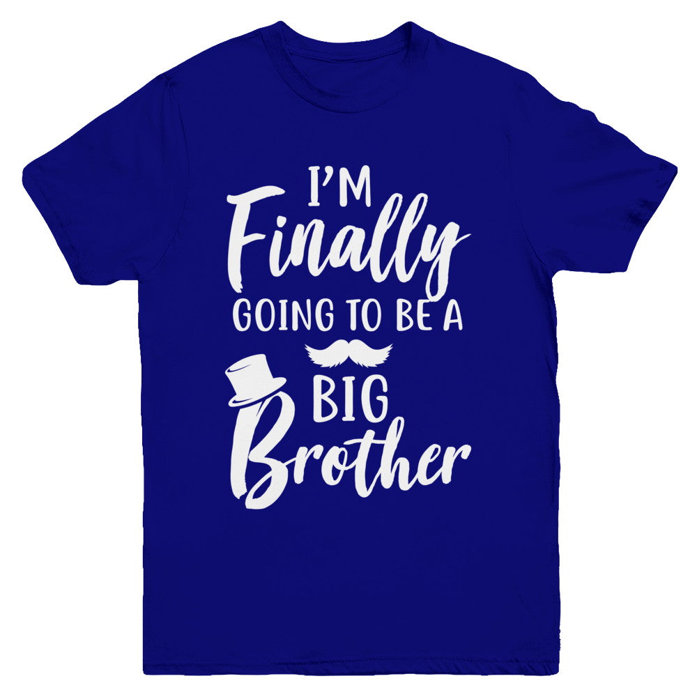 Cute I Am Finally Going To Be A Big Brother Youth Youth Shirt | Teecentury.com