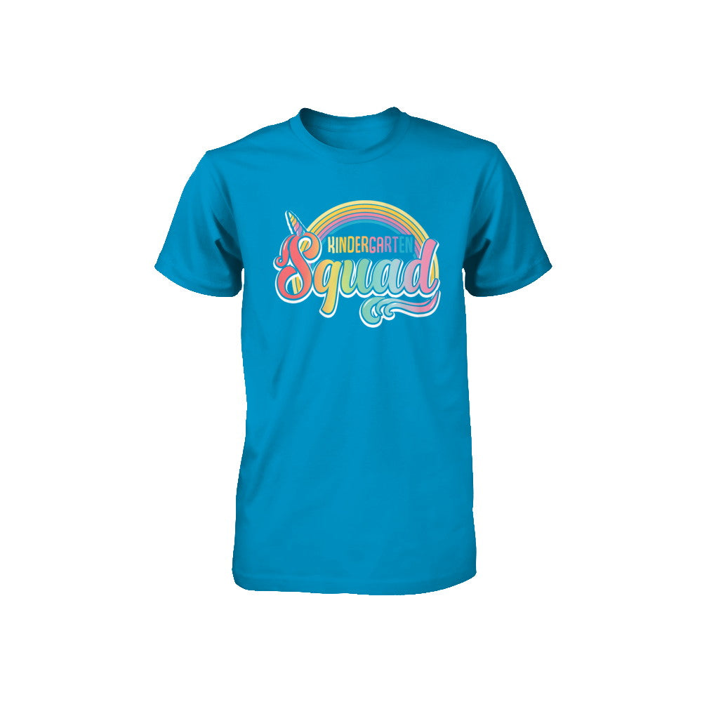 Kindergarten Squad Cute Rainbow Unicorn Back To School Youth Youth Shirt | Teecentury.com