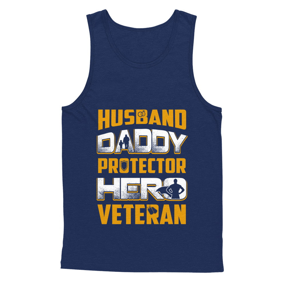 Husband Daddy Protector Hero Veteran T-Shirt & Hoodie | Teecentury.com
