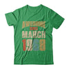 Vintage Retro Awesome Since March 1968 54th Birthday T-Shirt & Hoodie | Teecentury.com