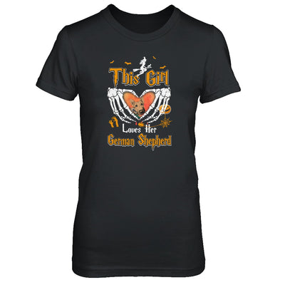 This Girl Love Her Dog German Shepherd Halloween T-Shirt & Tank Top | Teecentury.com
