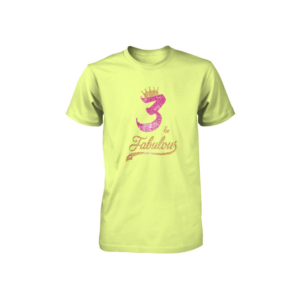 3Th And Fabulous Three Birthday Youth Youth Shirt | Teecentury.com