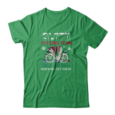 Sloth Cycling Team Lazy Sloth Sleeping On Bicycle Winter Snow T-Shirt & Tank Top | Teecentury.com
