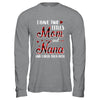 Red Plaid I Have Two Titles Mom And Nana T-Shirt & Hoodie | Teecentury.com