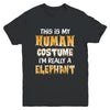 This Is My Human Costume Elephant Halloween Youth Youth Shirt | Teecentury.com