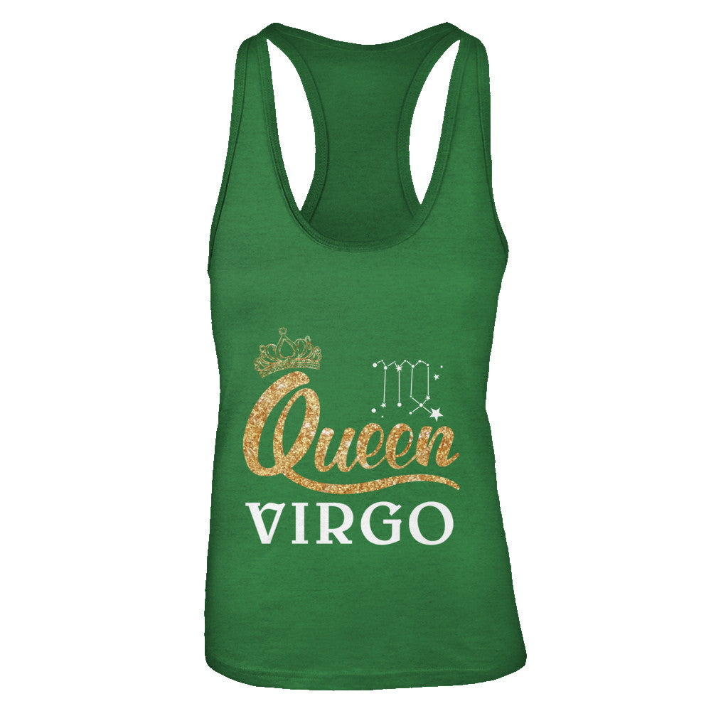 Queen Virgo Zodiac August September Birthday Gift T-Shirt & Tank Top | Teecentury.com