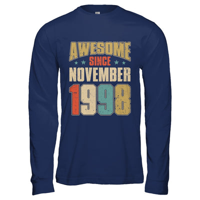 Vintage Retro Awesome Since November 1998 24th Birthday T-Shirt & Hoodie | Teecentury.com