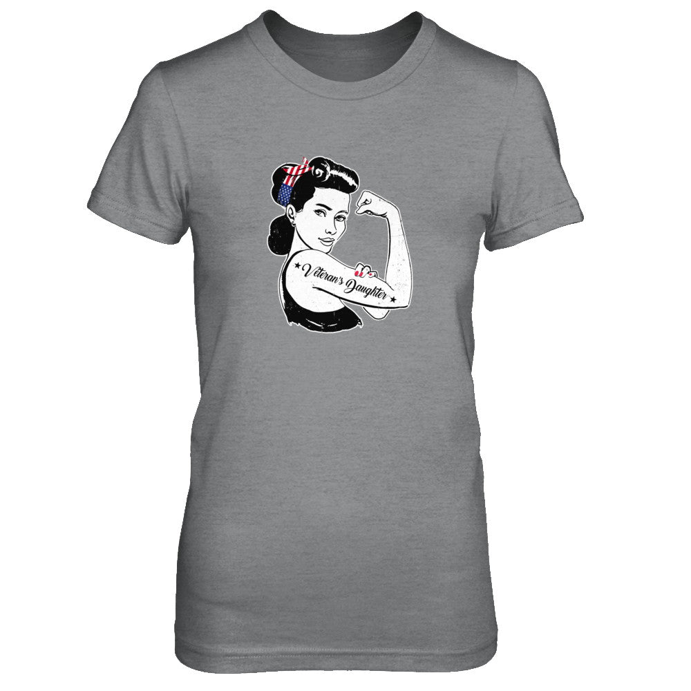 4Th Of July Veteran's Daughter From Dad Army T-Shirt & Tank Top | Teecentury.com