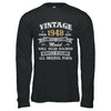 Vintage 74th Birthday Funny 1948 All Original Parts T-Shirt & Hoodie | Teecentury.com