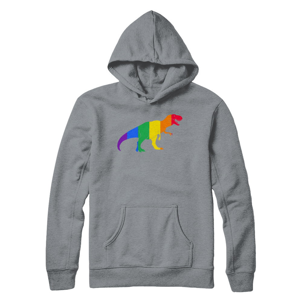 Pride LGBT Dinosaur T REX Gift Rainbow LGBT Gay Lesb T-Shirt & Hoodie | Teecentury.com