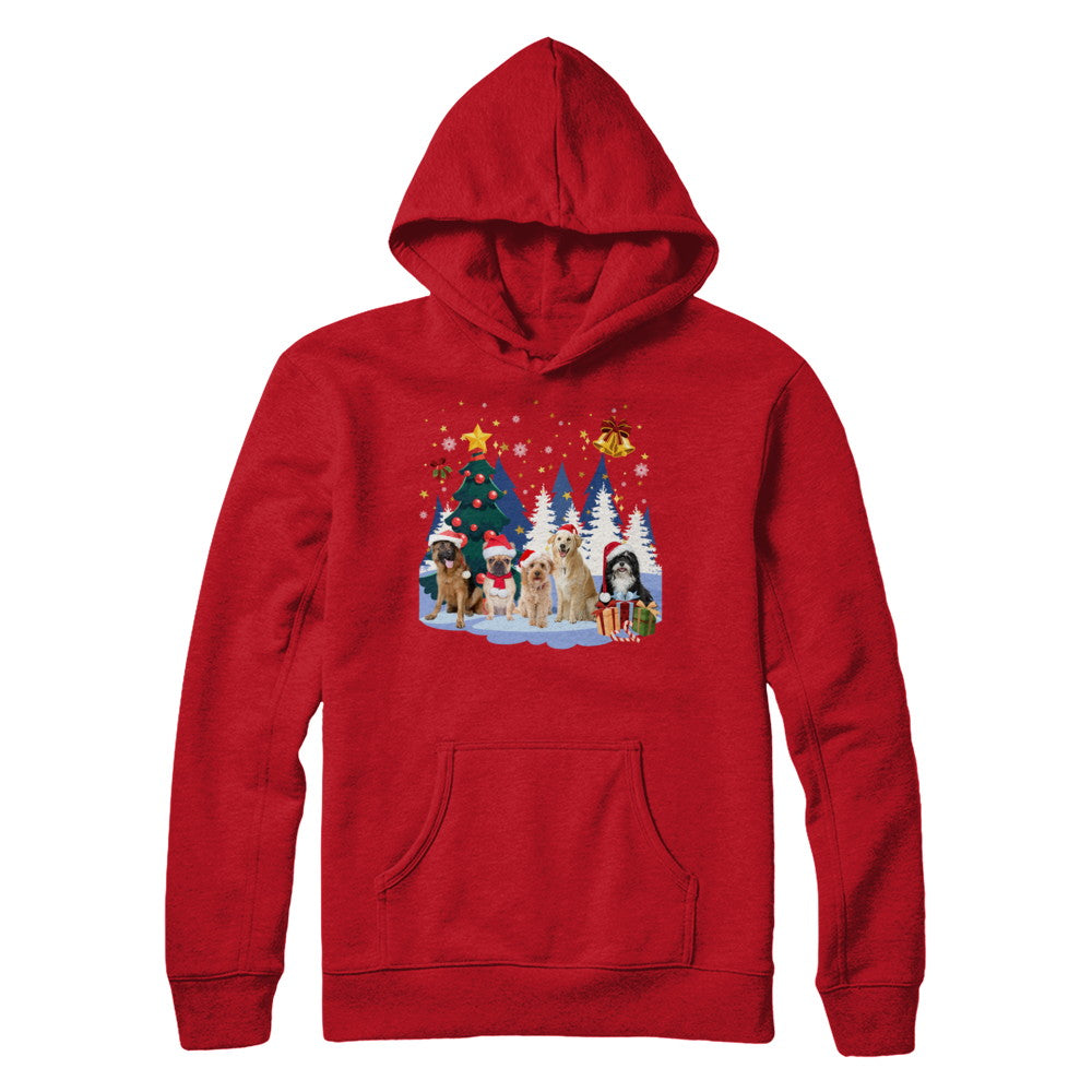 Cute Dogs Claus Christmas T-Shirt & Sweatshirt | Teecentury.com