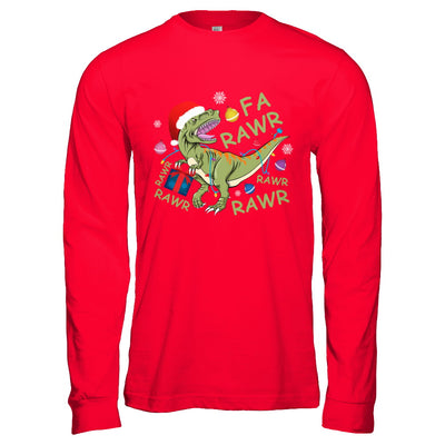 Christmas Funny Dinosaur T-Rex Claus Fa Rawr Rawr T-Shirt & Hoodie | Teecentury.com