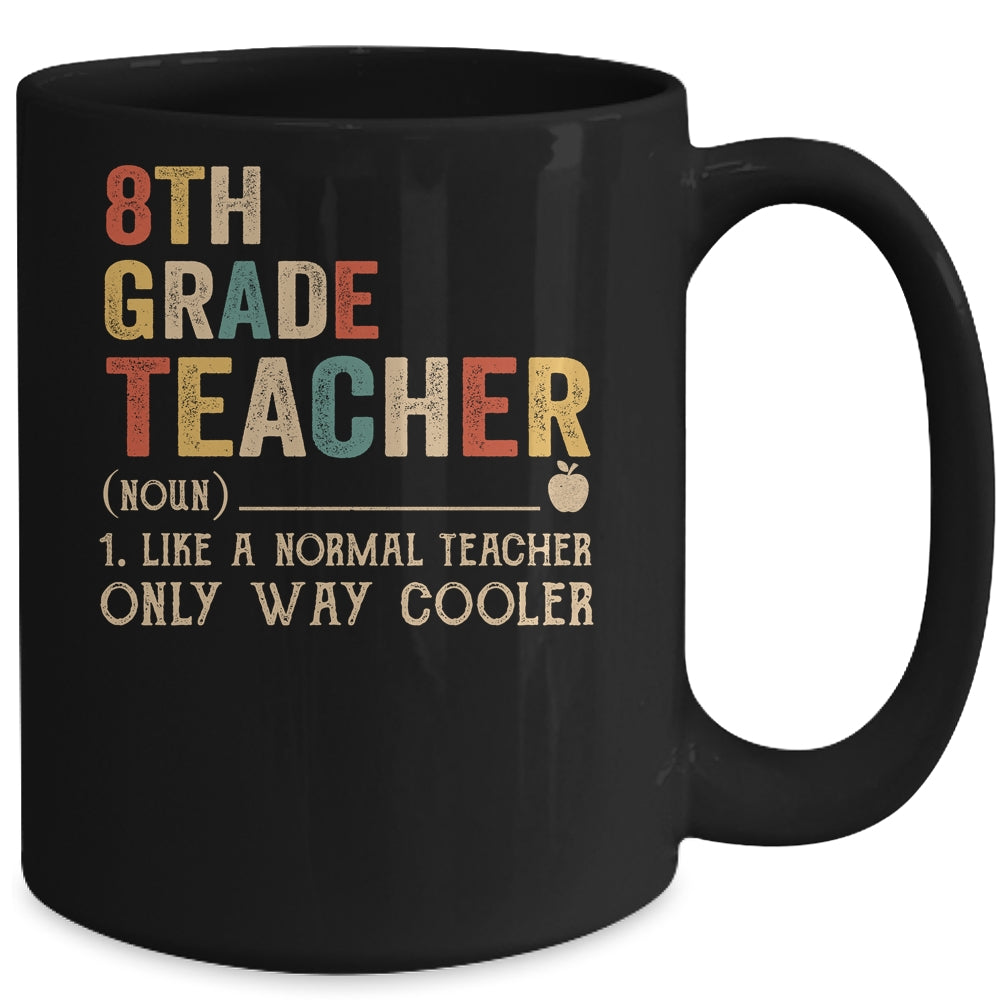 8th Grade Teacher Definition Funny Back To School First Day Mug Coffee Mug | Teecentury.com