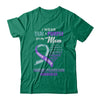 Suicide Prevention Awareness I Wear Teal Purple For My Mom T-Shirt & Hoodie | Teecentury.com