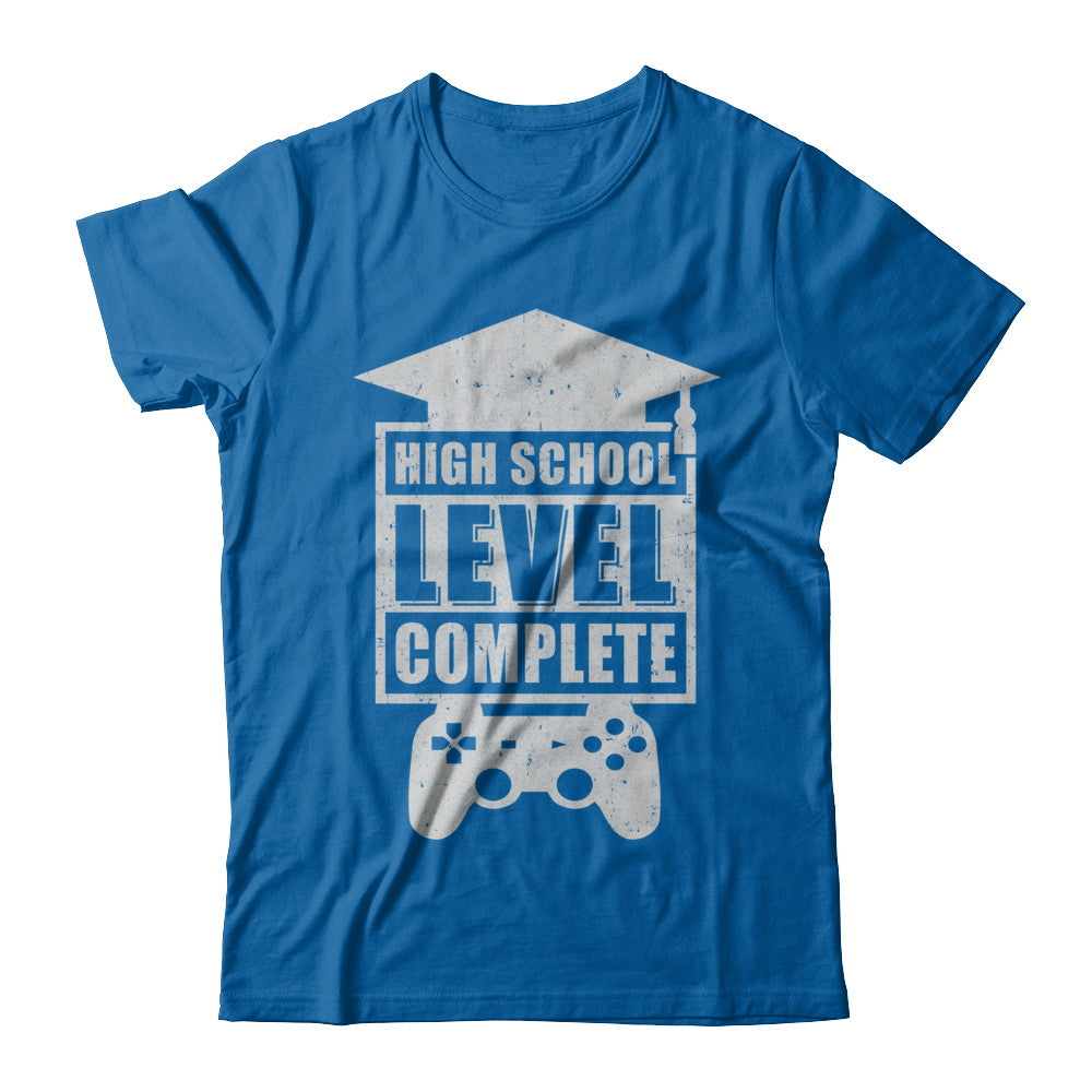 High School Level Complete Graduation Video Gamer T-Shirt & Hoodie | Teecentury.com