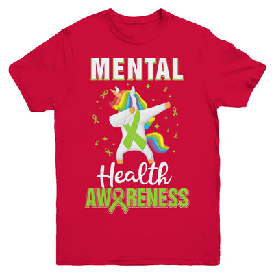 Inspirational Mental Health Awareness Unicorn Support Youth Youth Shirt | Teecentury.com