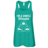 I'm A Simple Woman Coffee Pizza Camping T-Shirt & Tank Top | Teecentury.com